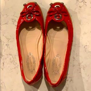Red Elie Tahari Espadrille Flats Size 8